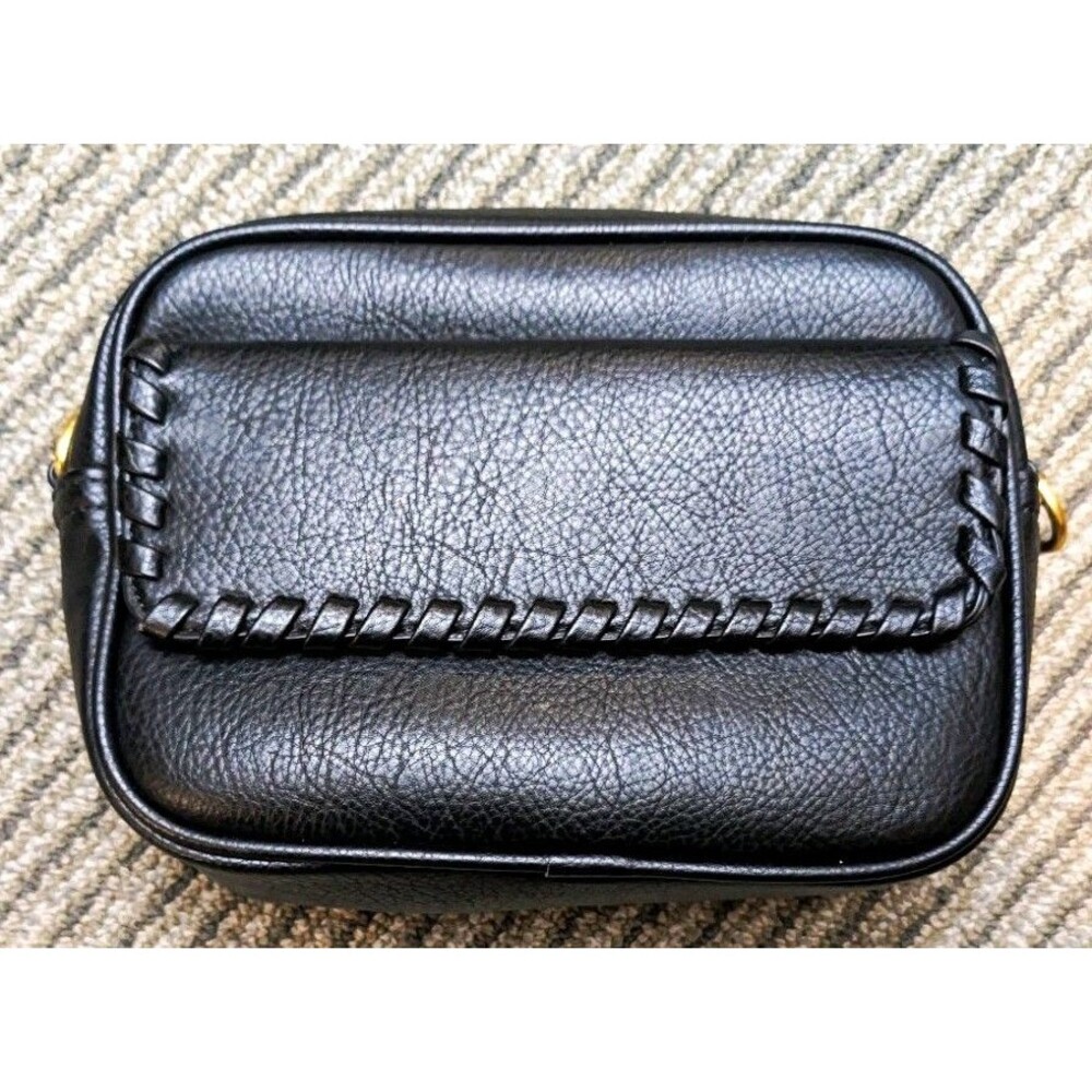 Style & Co Black Whipstitch Multi-Functional Mini Pouch Clutch (No Strap)